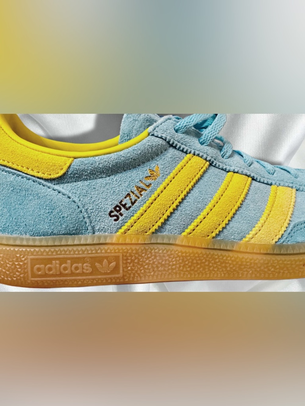 Adidas Turquoise and Yellow Handball Spezial New in Box size 9 1/2 - Picture 4 of 10